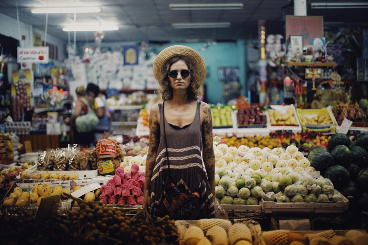 Fresh produce at a local Thai market
